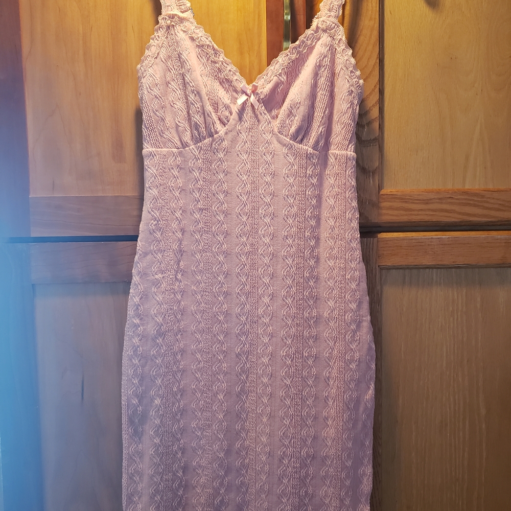 No Boundaries Pink Lace Mini Dress